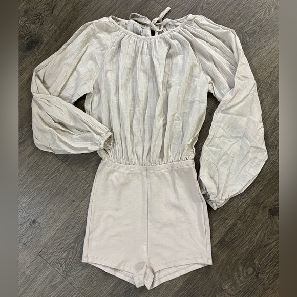 *NWOT* Free People Real Resort Romper - Pumice Stone - Picture 4 of 6